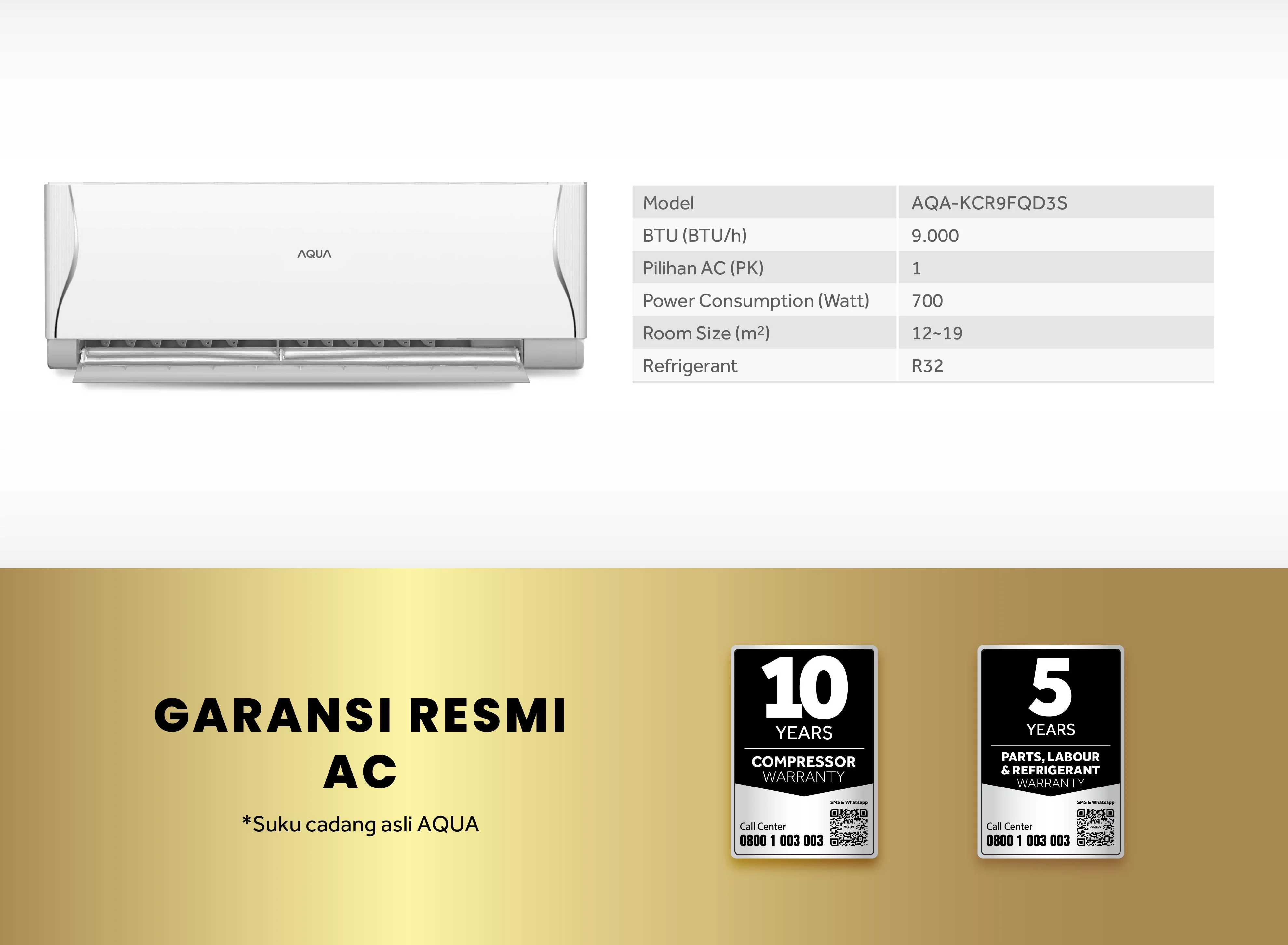 AC AQUA Elektronik AQA-KCR9FQD3S