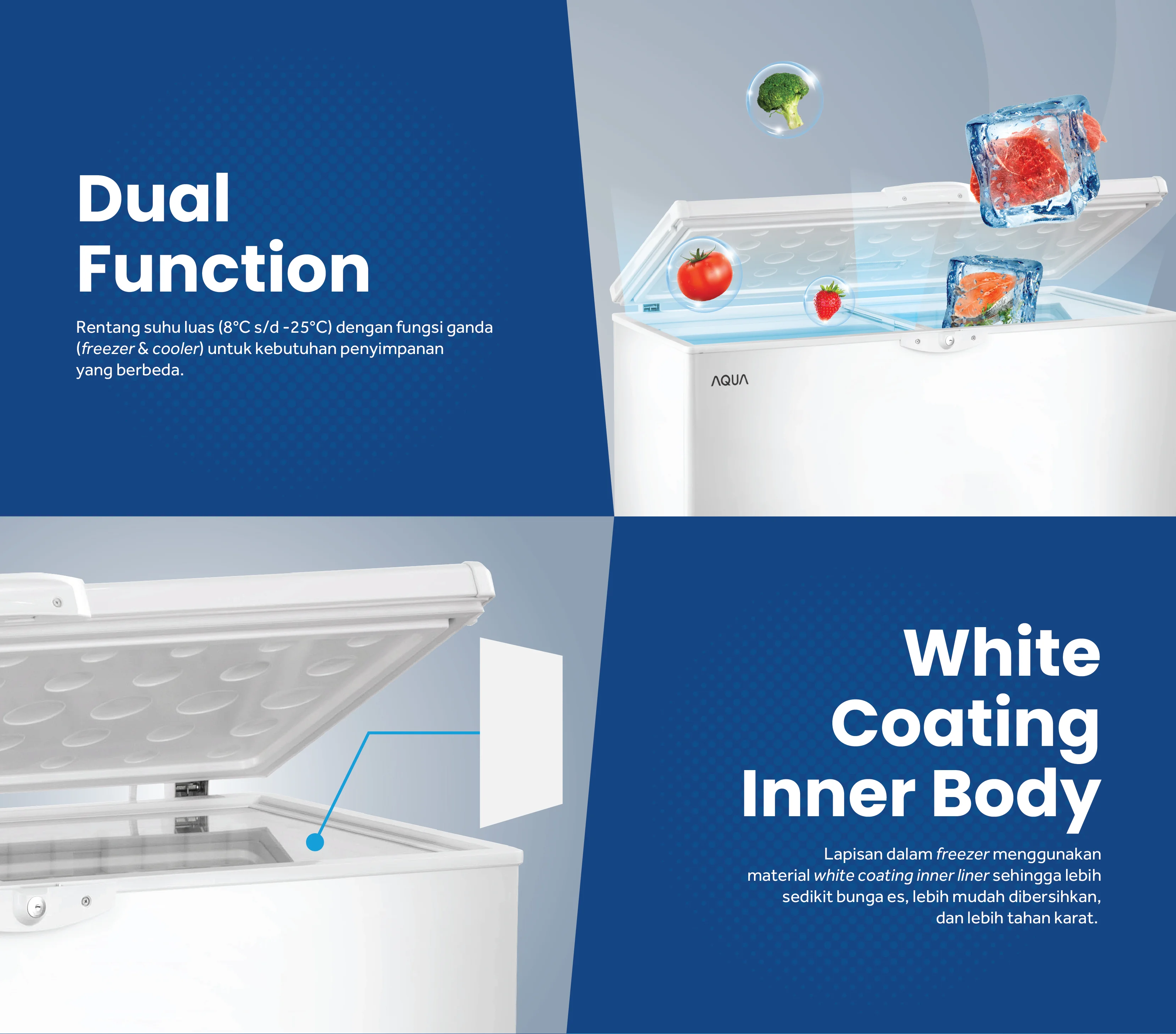 CHEST FREEZER AQUA Elektronik AQF-980GC