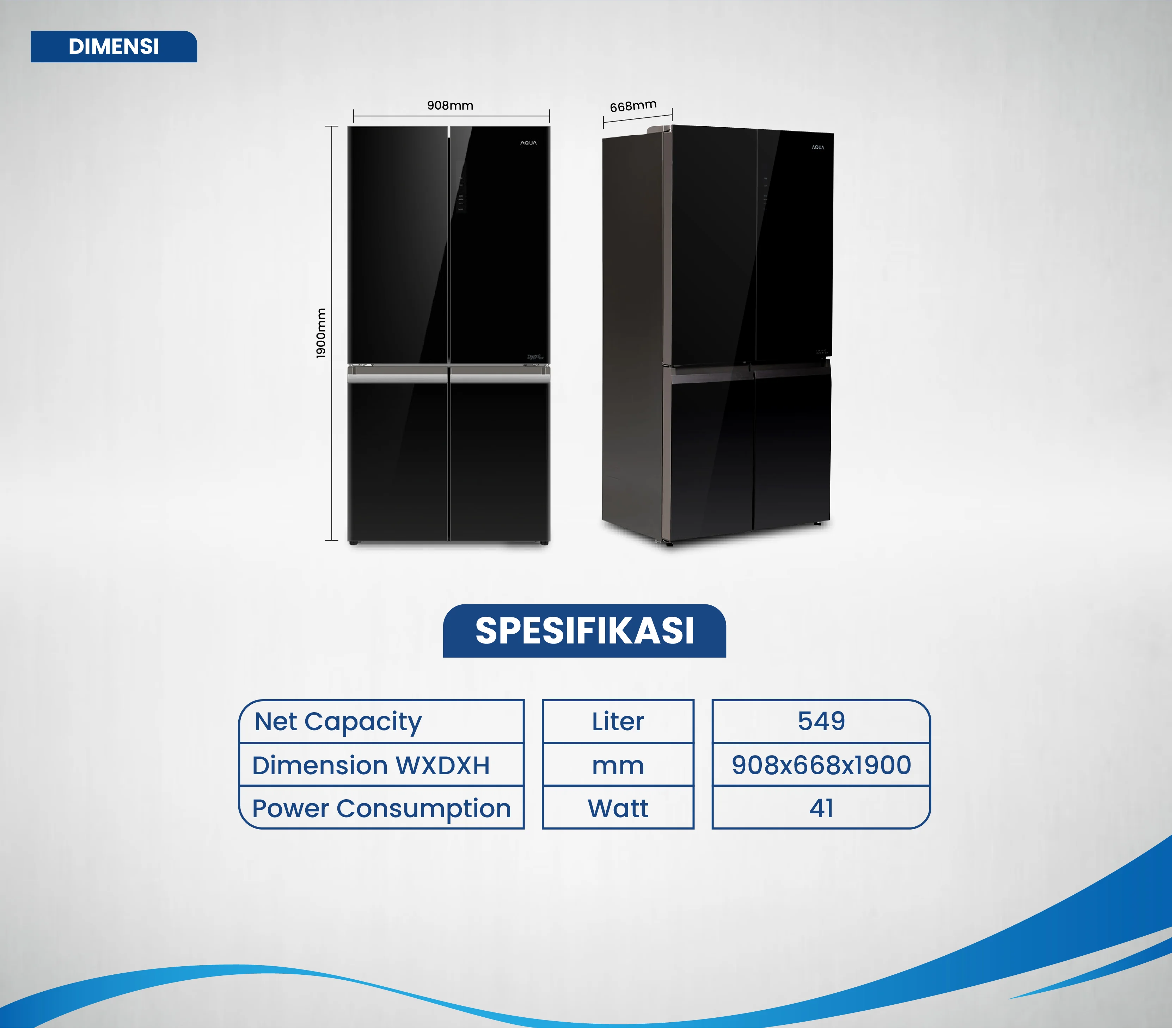 Kulkas AQR-IG645AM(GB) Garansi Kompressor 12 Tahun dan Garansi Sparepart & Jasa 12 Bulan