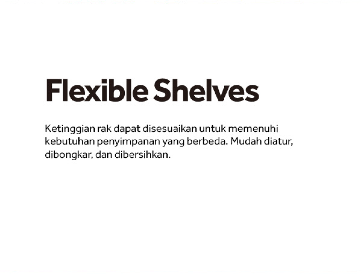 Flexible Shelves