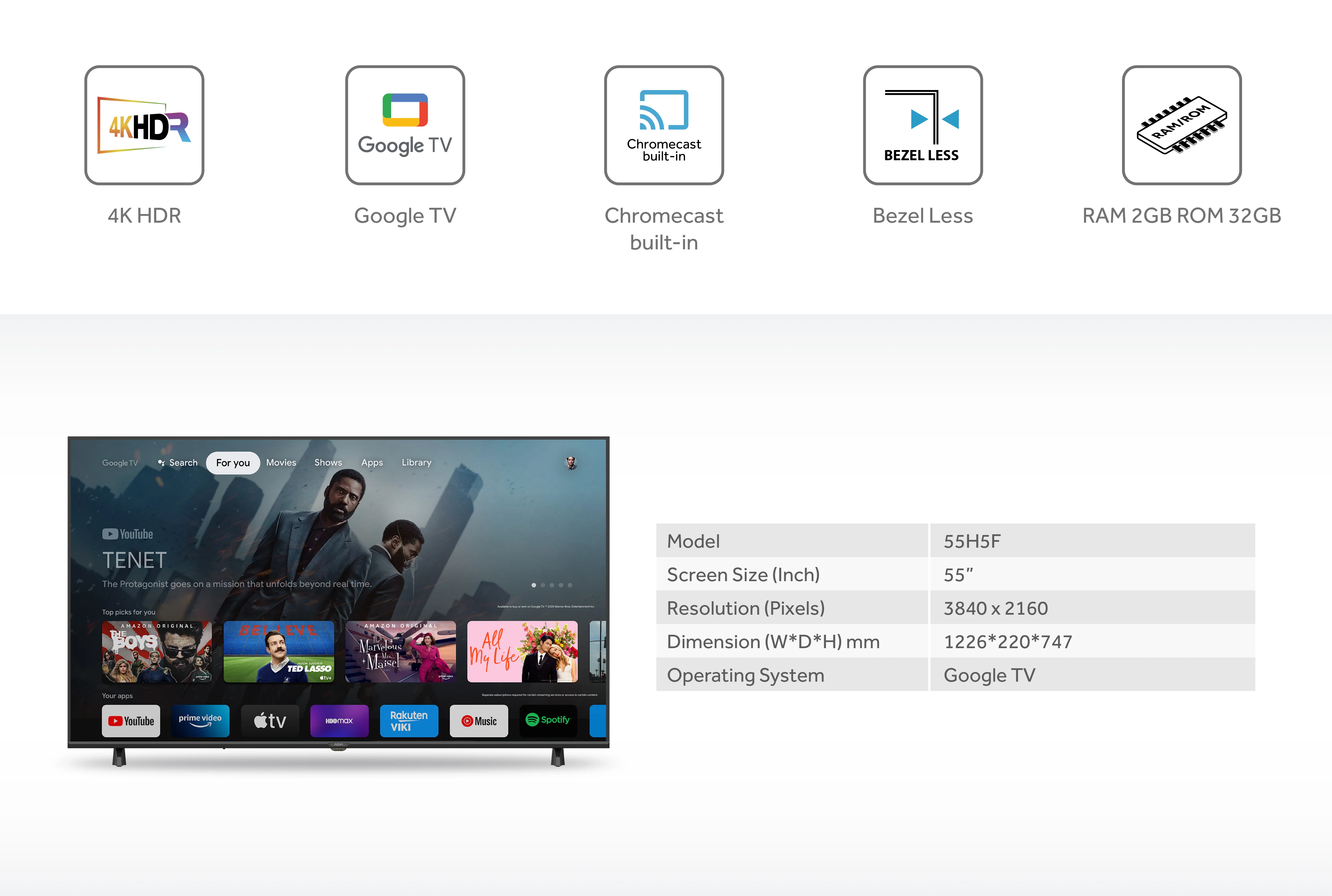TV 55H5F