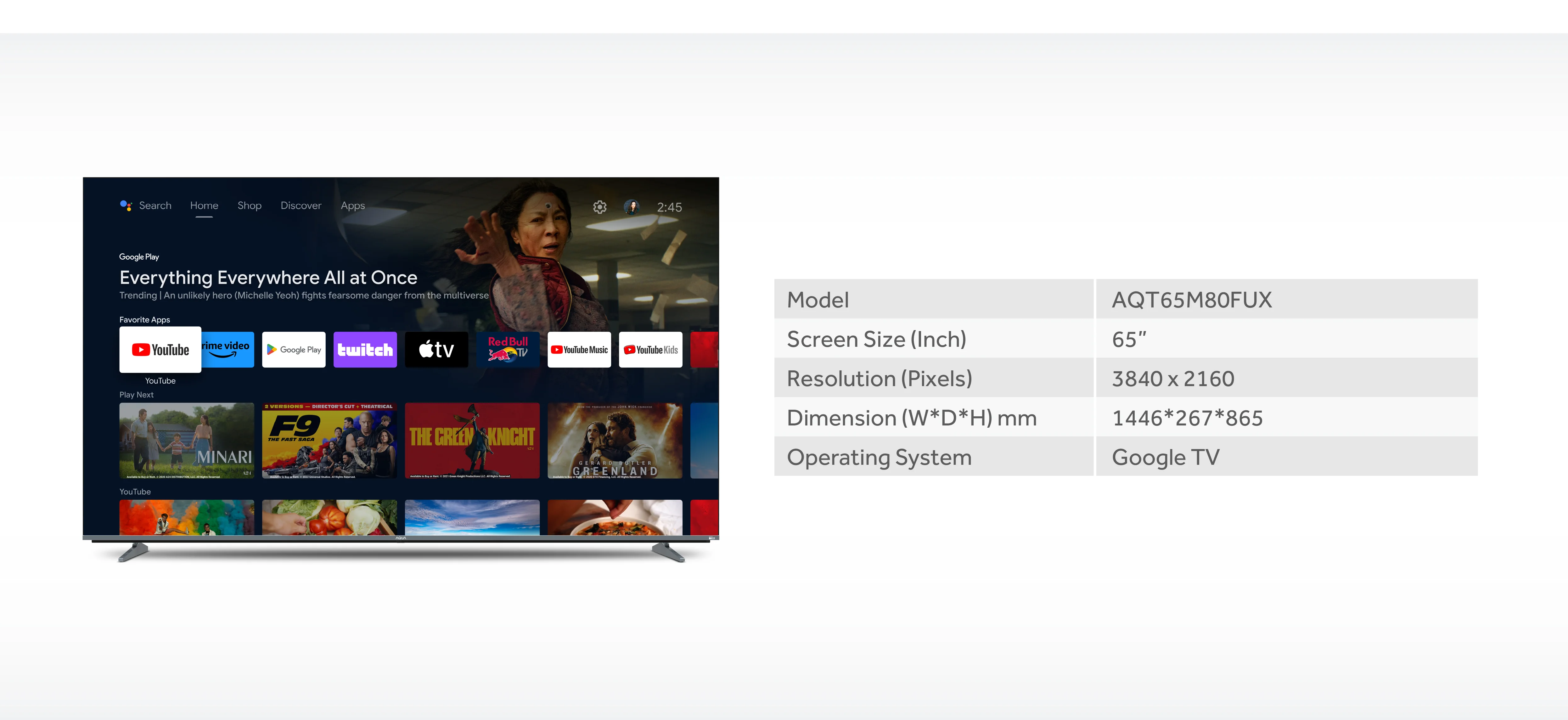 TV AQT65M80FUX-03