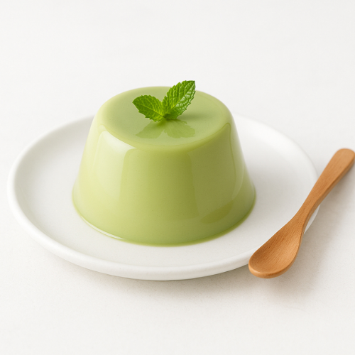 puding susu matcha
