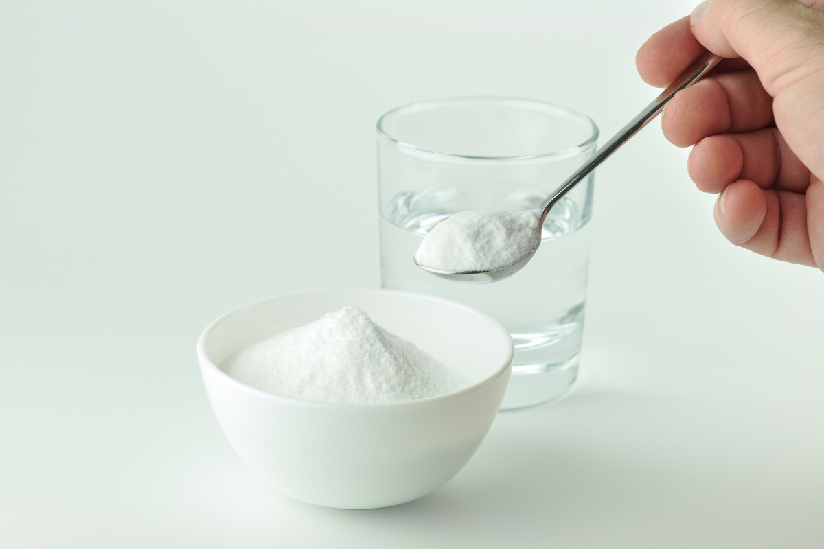 baking soda dan air