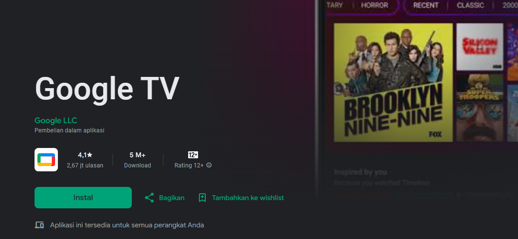 screenshot Google TV