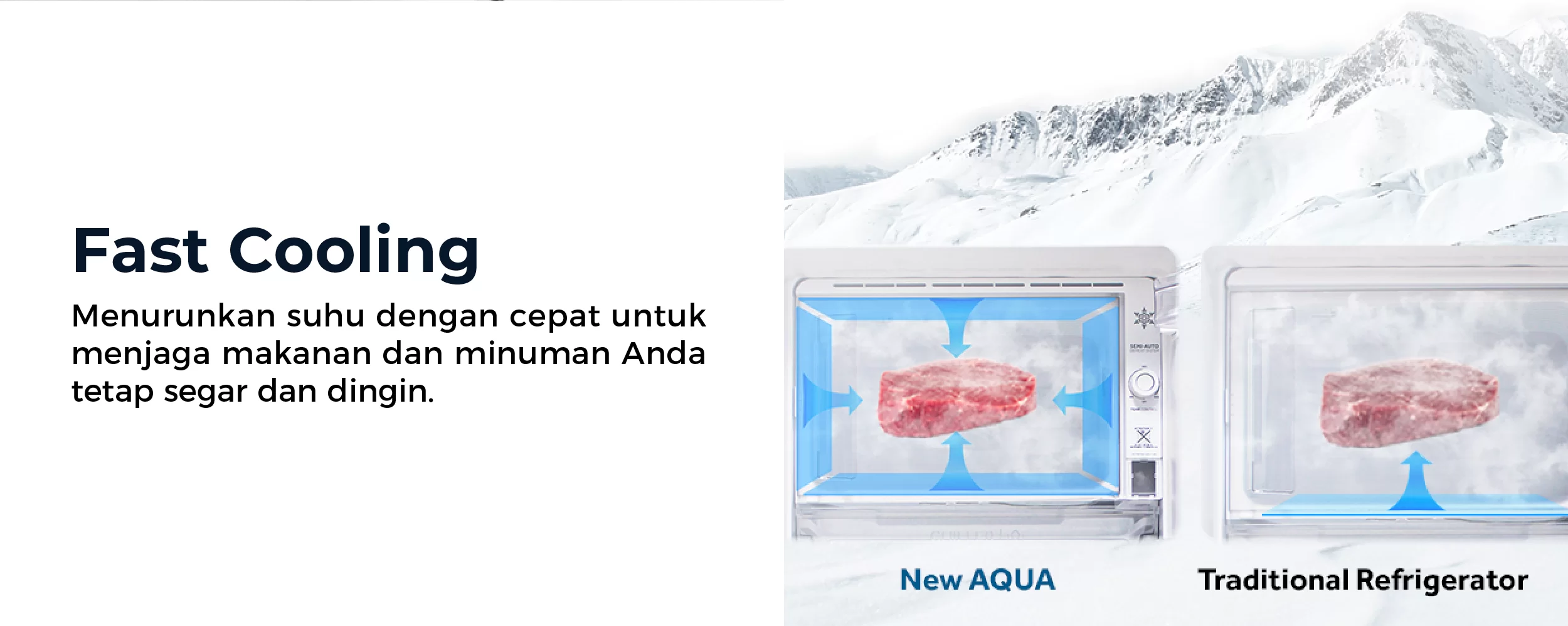 Kulkas 1 Pintu AQUA Elektronik AQR-D185 (MPE)